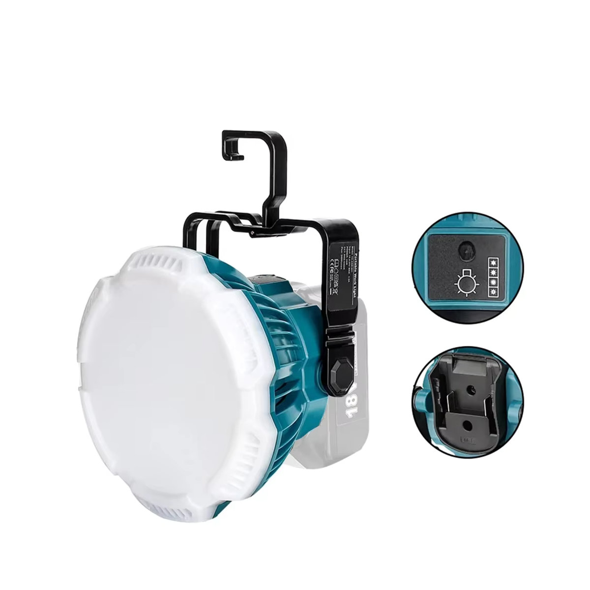 Makita Tragbare LED Arbeitsleuchte 24W für 14,4V, 18V und 20V Lithium-Ionen Akkus - Bild 7
