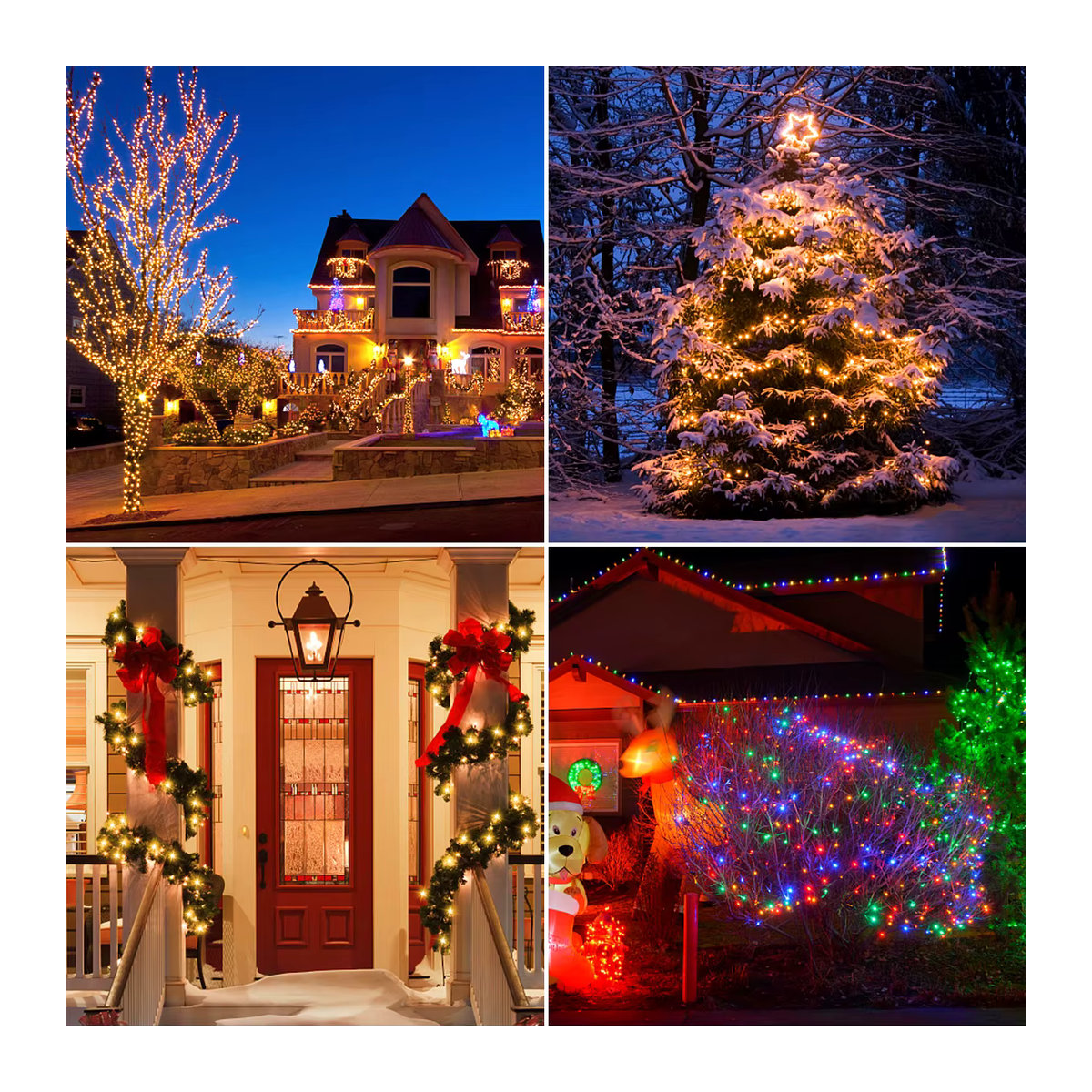 MALITAI LED Lichterkette Bunt mit Solar und USB Schnellladefunktion sowie Fernbedienung für Garten und Terrasse - Bild 3