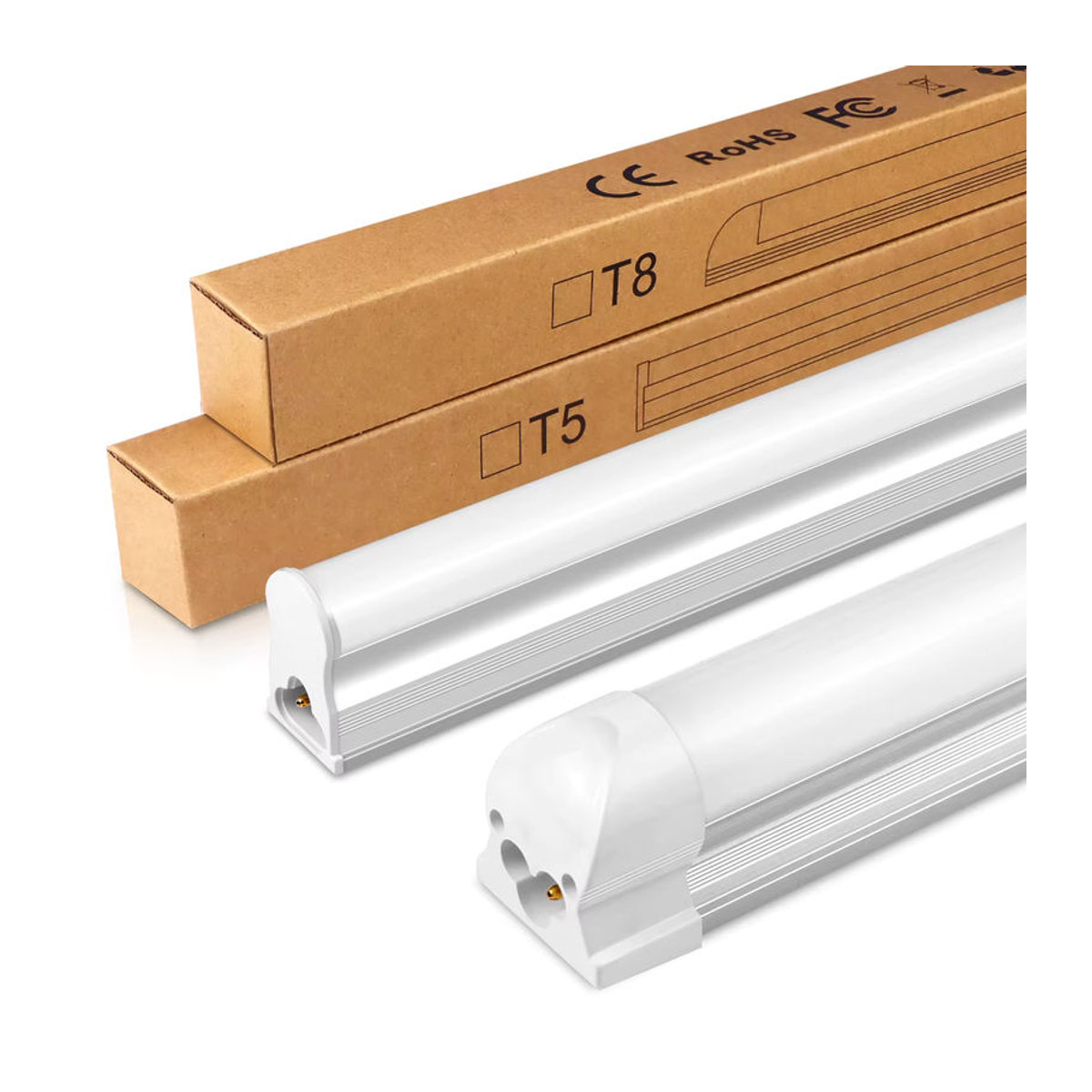 MALITAI T5 T8 LED-Lichtröhre mit Aluminiumstange in Neutralweiß, 50 cm - Bild 3