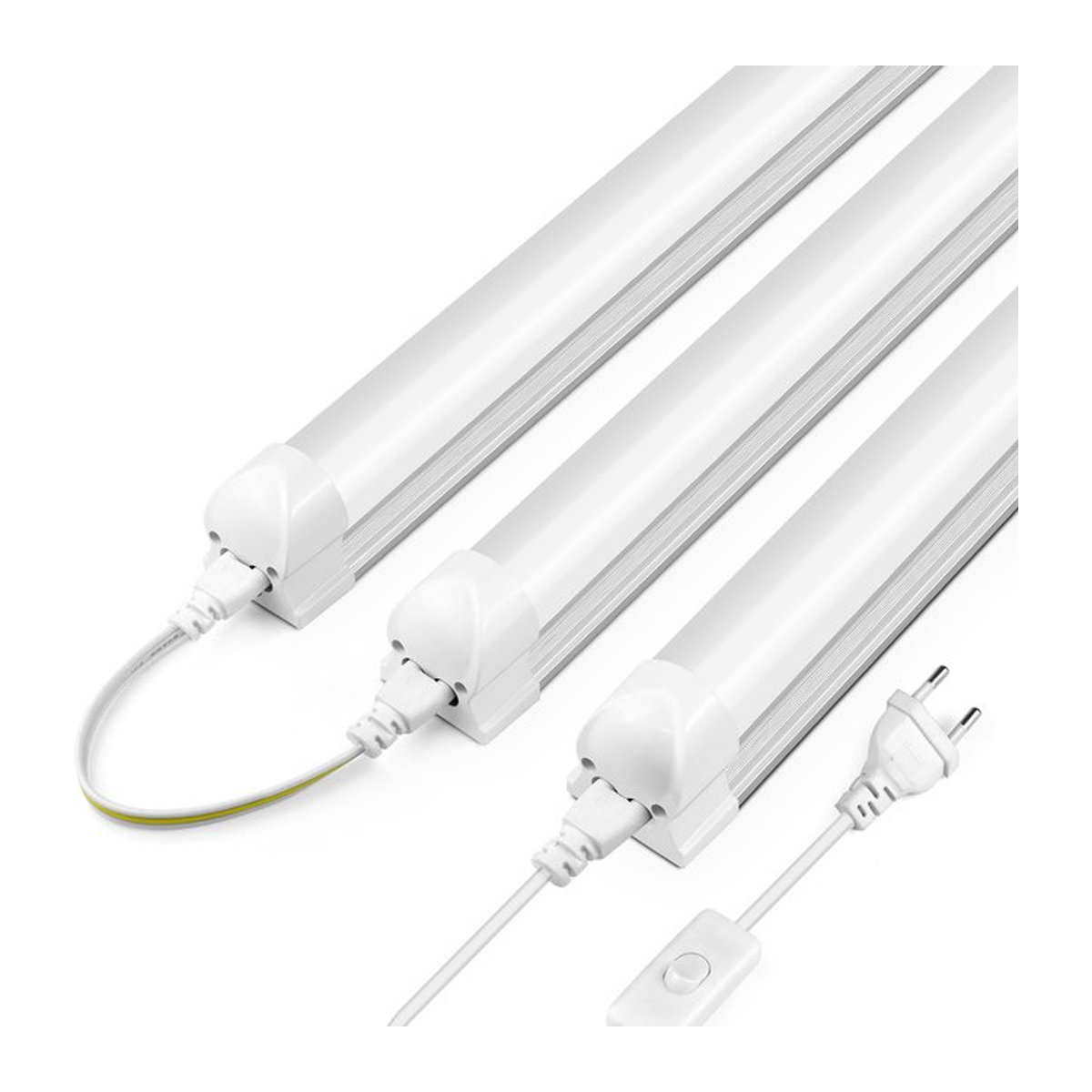 MALITAI T8 LED-Röhrenleuchte aus Aluminium, 25 W, 50 cm, minimalistisches Design für Küchenschrank, Lager und Garage - Bild 1