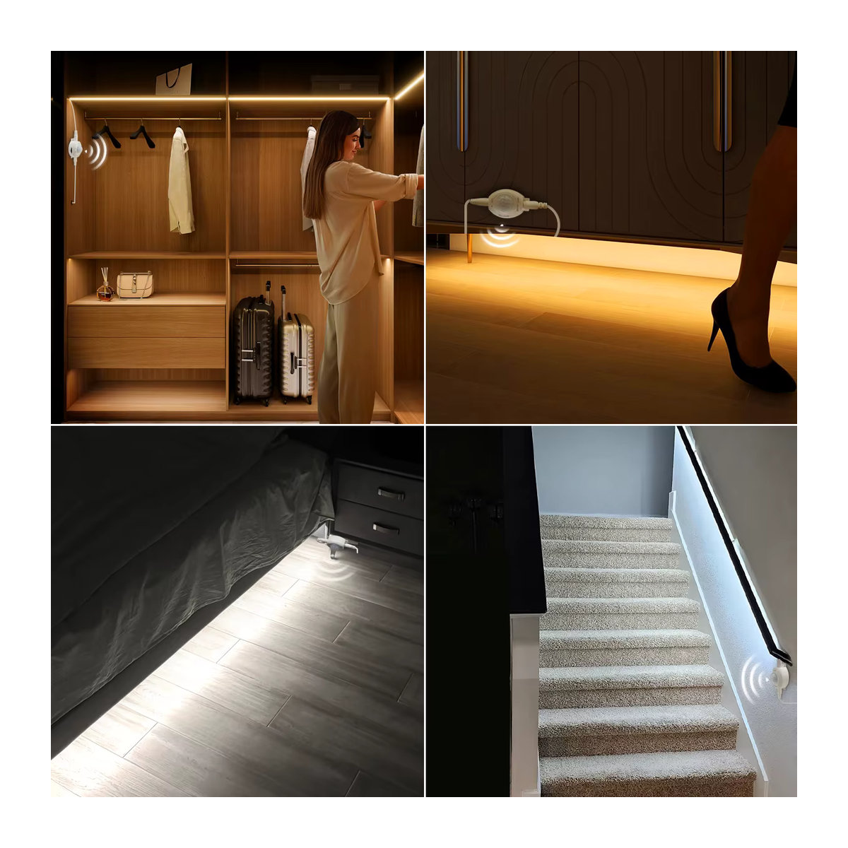 MALITAI USB 5V PIR Bewegungsmelder LED Streifen Licht Wasserdicht für Schrank, Küche und Zimmer in minimalistischem Design - Bild 5