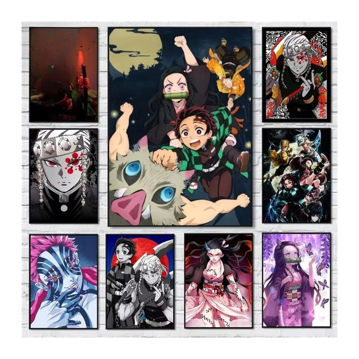 Malset Malen nach Zahlen Anime Demon Slayer Ghost Killing Blade Porträt Wanddekoration von Potdemiel in Mehrfarbig - Bild 1