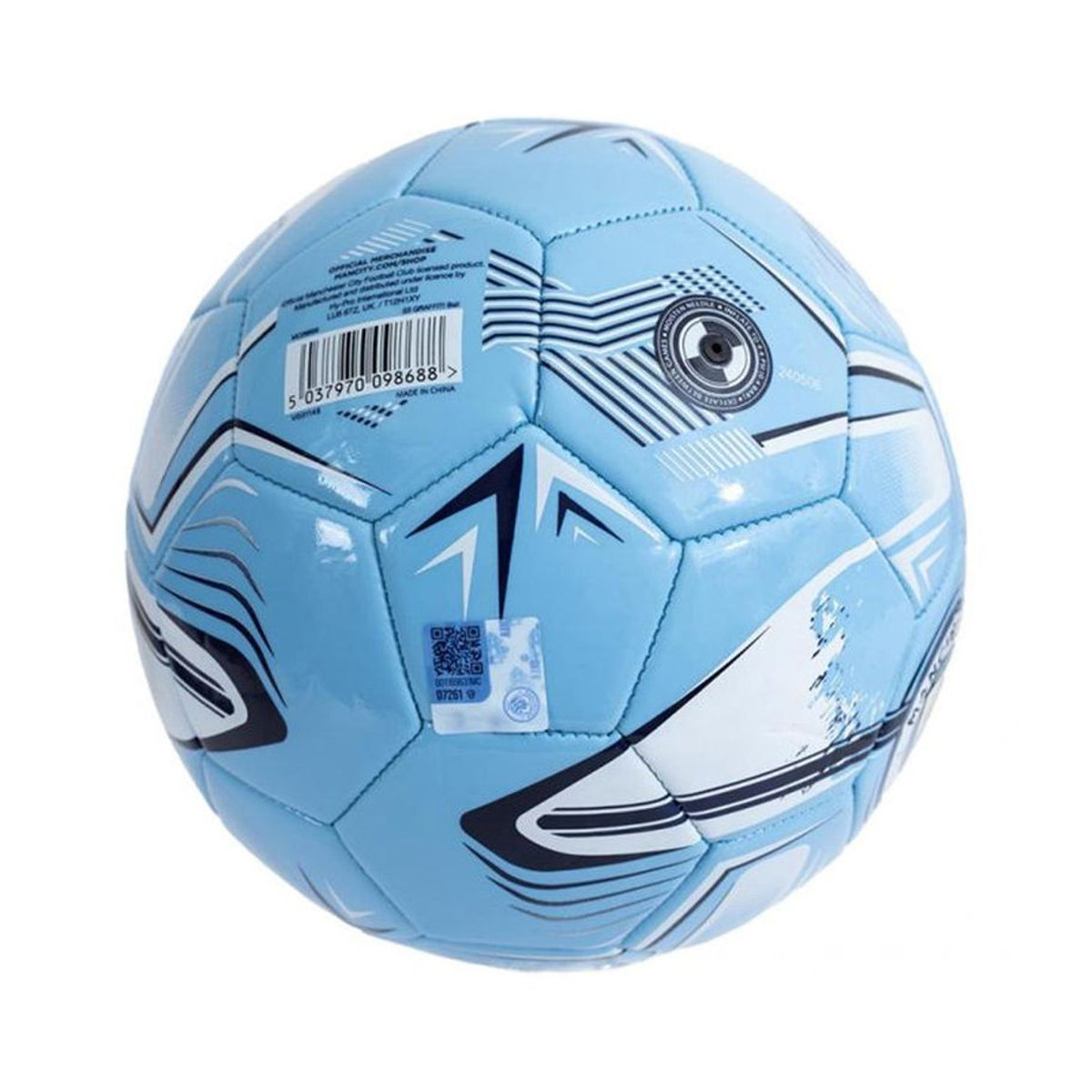 Manchester City FC Fußball mit Turbine Print in Blau - Bild 1