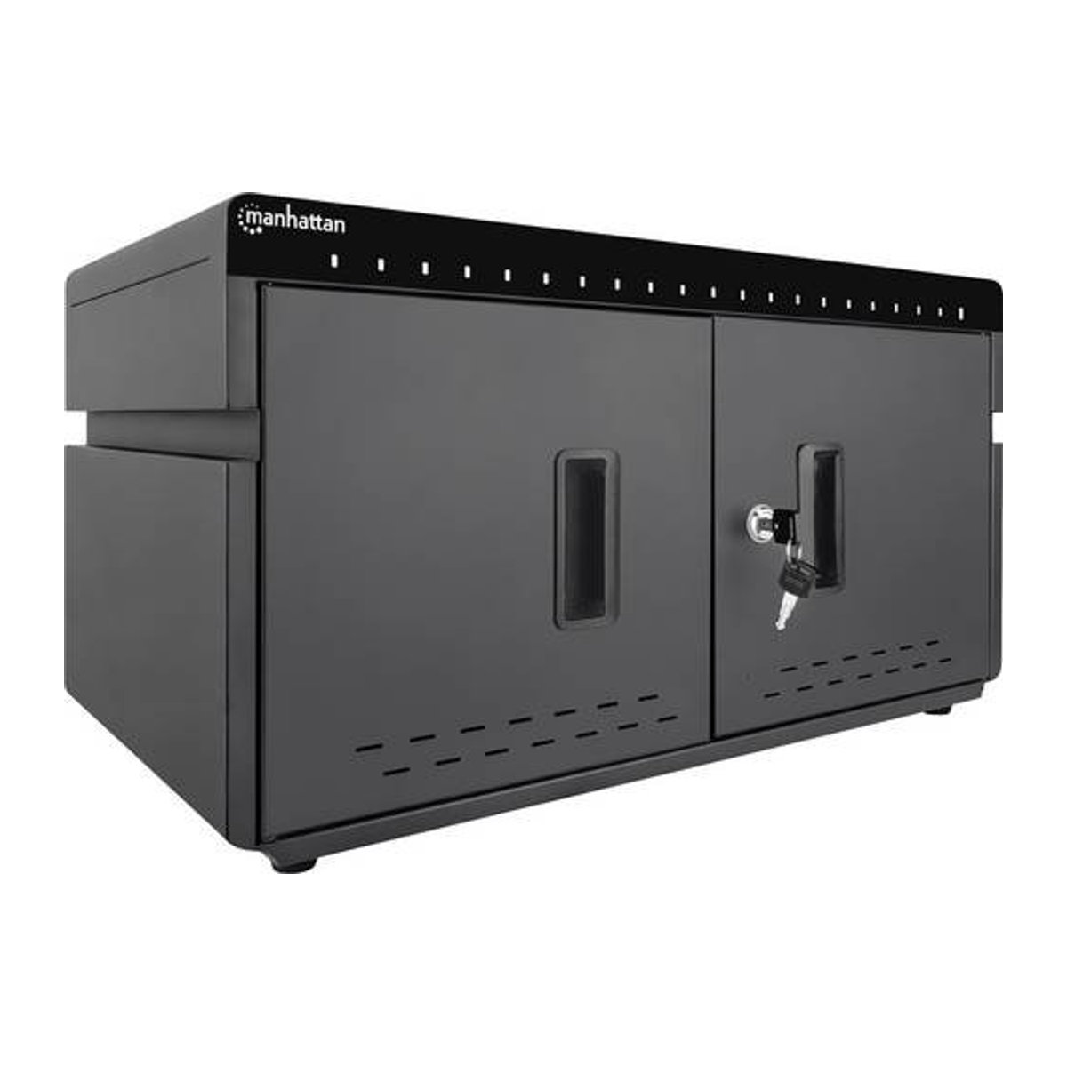Manhattan Lade- und Managementsystem Schrank mit 20 USB-C PD-Ports, 360 W, schwarz - Bild 1