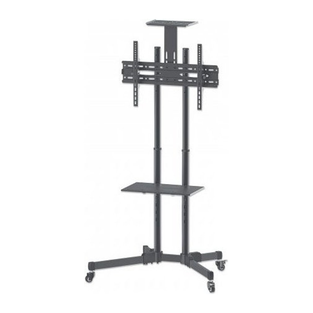 Manhattan Universal Economy Multimedia TV Cart TV-Wagen in Schwarz für Bildschirme von 94-177,8 cm - Bild 1
