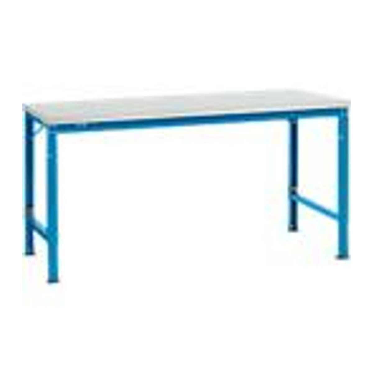 Manuflex Arbeits-Grundtisch UNIVERSAL Spezial mit Kunststoffplatte in Grau, B/T/H: 175 x 100 x 72 cm - Bild 2