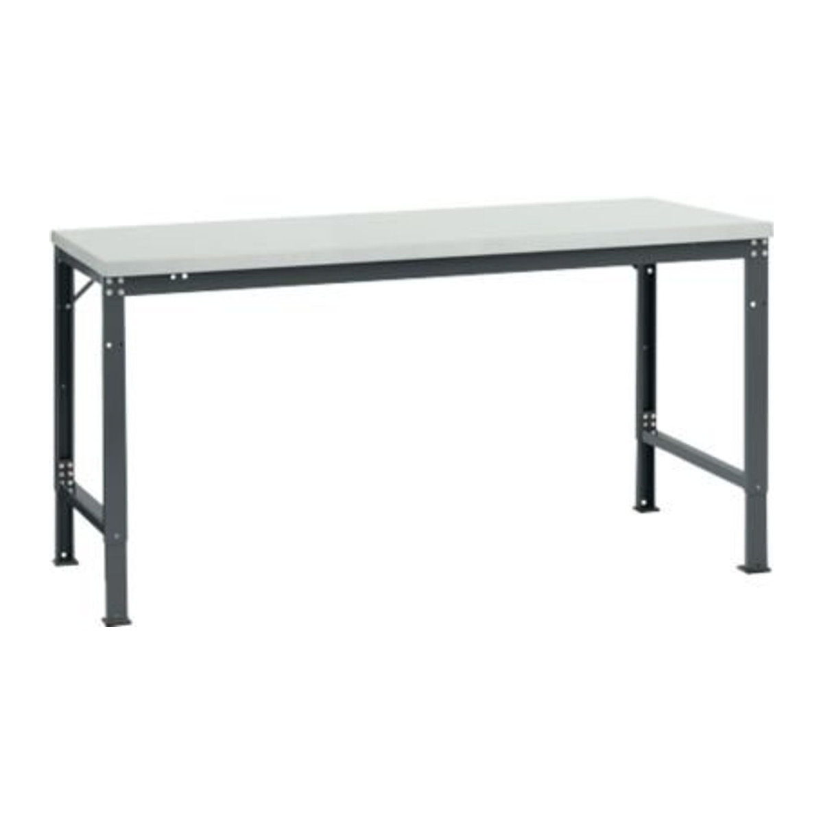 Manuflex Arbeits-Grundtisch UNIVERSAL Spezial mit Melaminplatte, B/T: 175 x 100 cm, Anthrazit/Grau - Bild 2