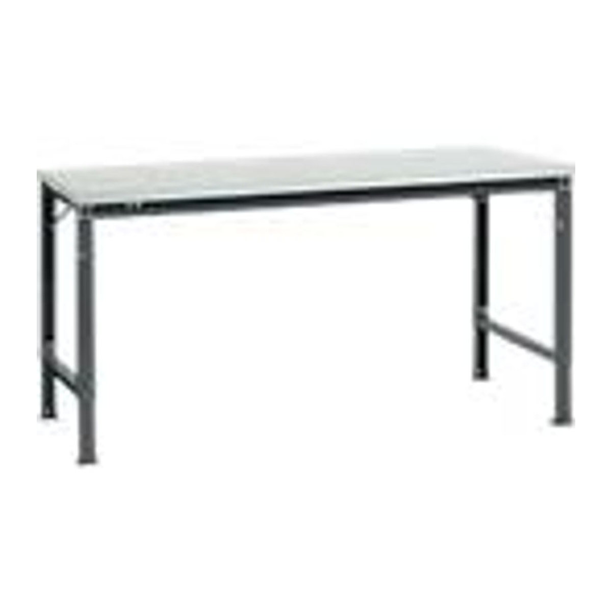 Manuflex Arbeits-Grundtisch UNIVERSAL Spezial mit Melaminplatte, B/T: 175 x 100 cm, Anthrazit/Grau - Bild 3
