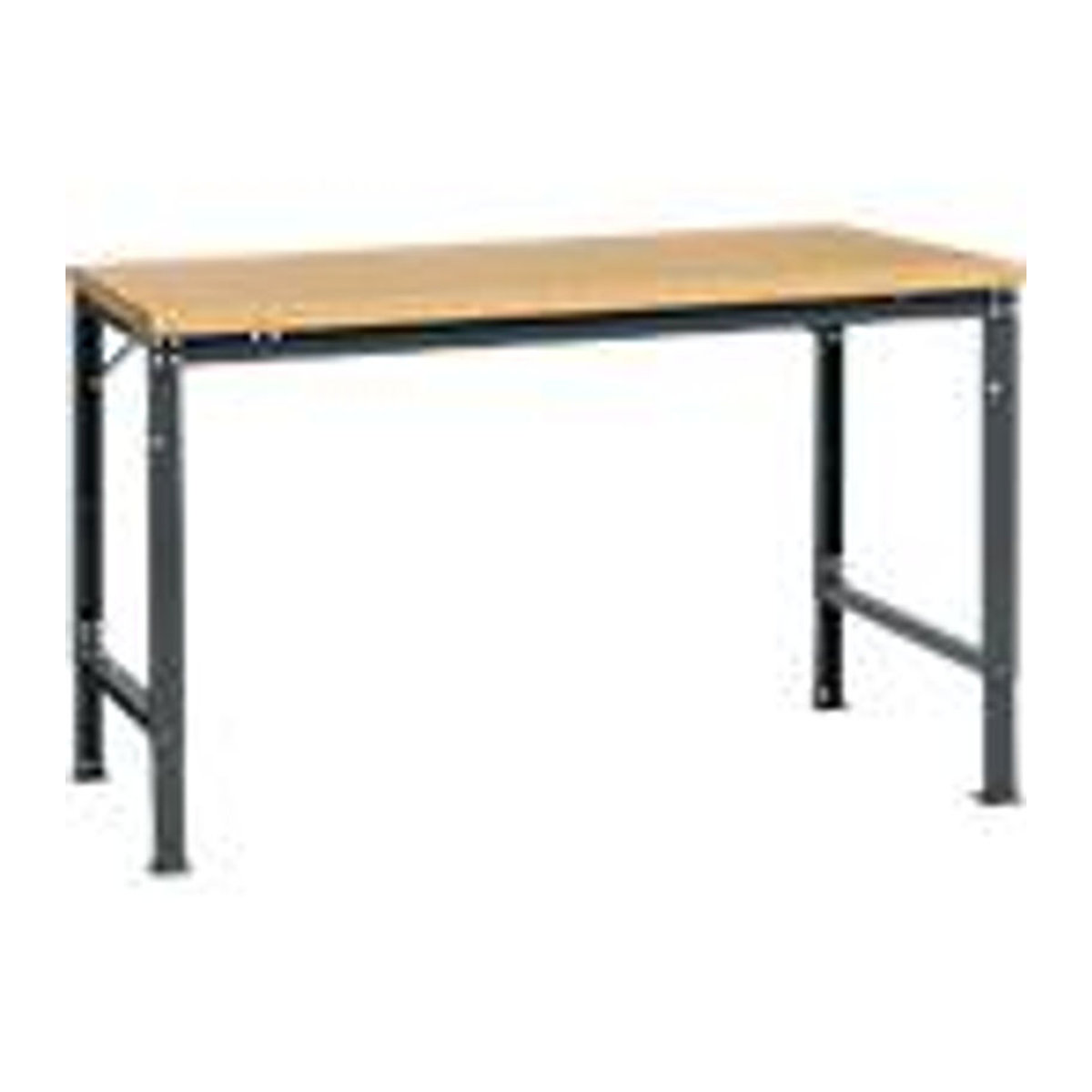 Manuflex Arbeits-Grundtisch UNIVERSAL Spezial mit Multiplexplatte in Anthrazit und Natur, B/T: 150 x 100 cm - Bild 3