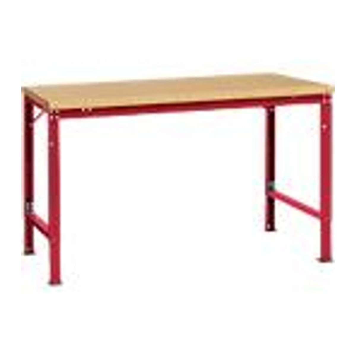 Manuflex Arbeits-Grundtisch UNIVERSAL Spezial mit Multiplexplatte in Rubinrot, B/T: 1500 x 1000 mm - Bild 3