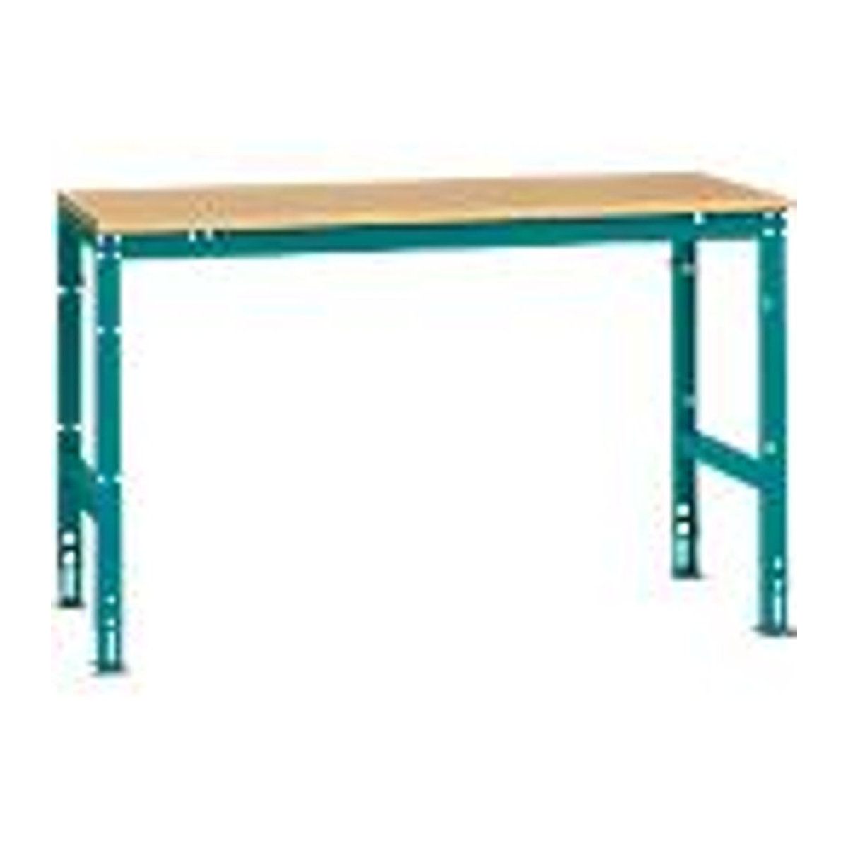 Manuflex Arbeits-Grundtisch UNIVERSAL Standard mit Multiplexplatte in Buche, B/T/H: 150 x 80 x cm - Bild 2