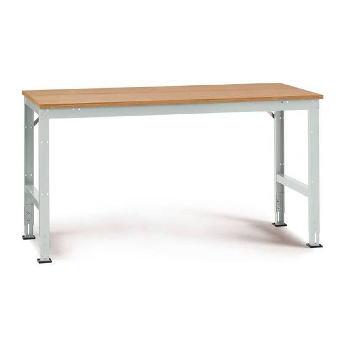 Manuflex Arbeits-Grundtisch UNIVERSAL Standard mit Multiplexplatte in Buche, B/T/H: 175 x 80 x 80 cm - Bild 1