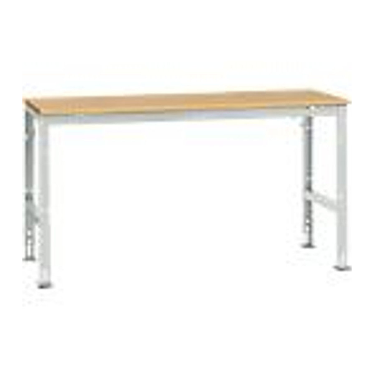 Manuflex Arbeits-Grundtisch UNIVERSAL Standard mit Multiplexplatte in Buche, B/T/H: 175 x 80 x 80 cm - Bild 2