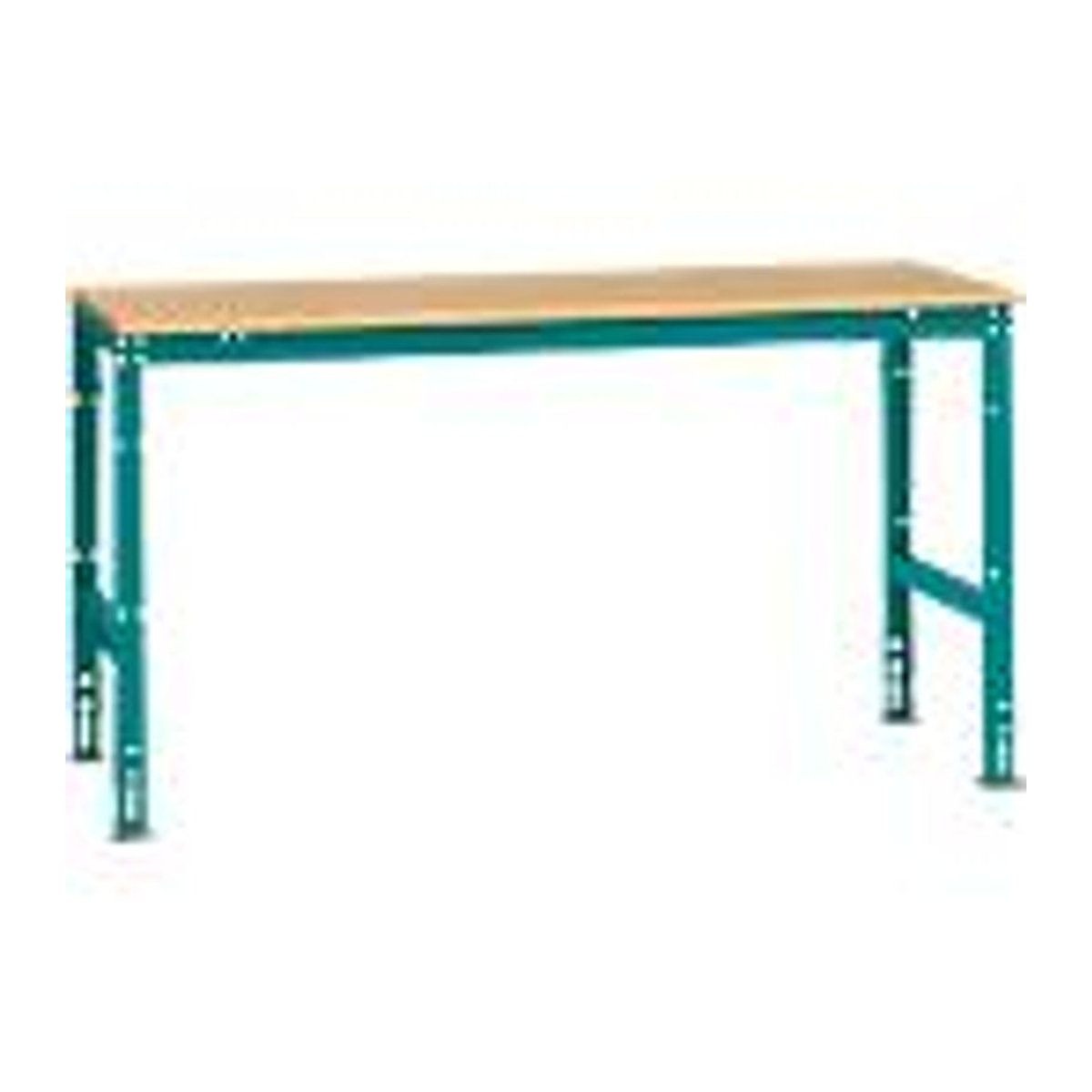 Manuflex Arbeits-Grundtisch UNIVERSAL Standard mit Multiplexplatte in Buche, B/T/H: 175 x 80 x 80 cm - Bild 3