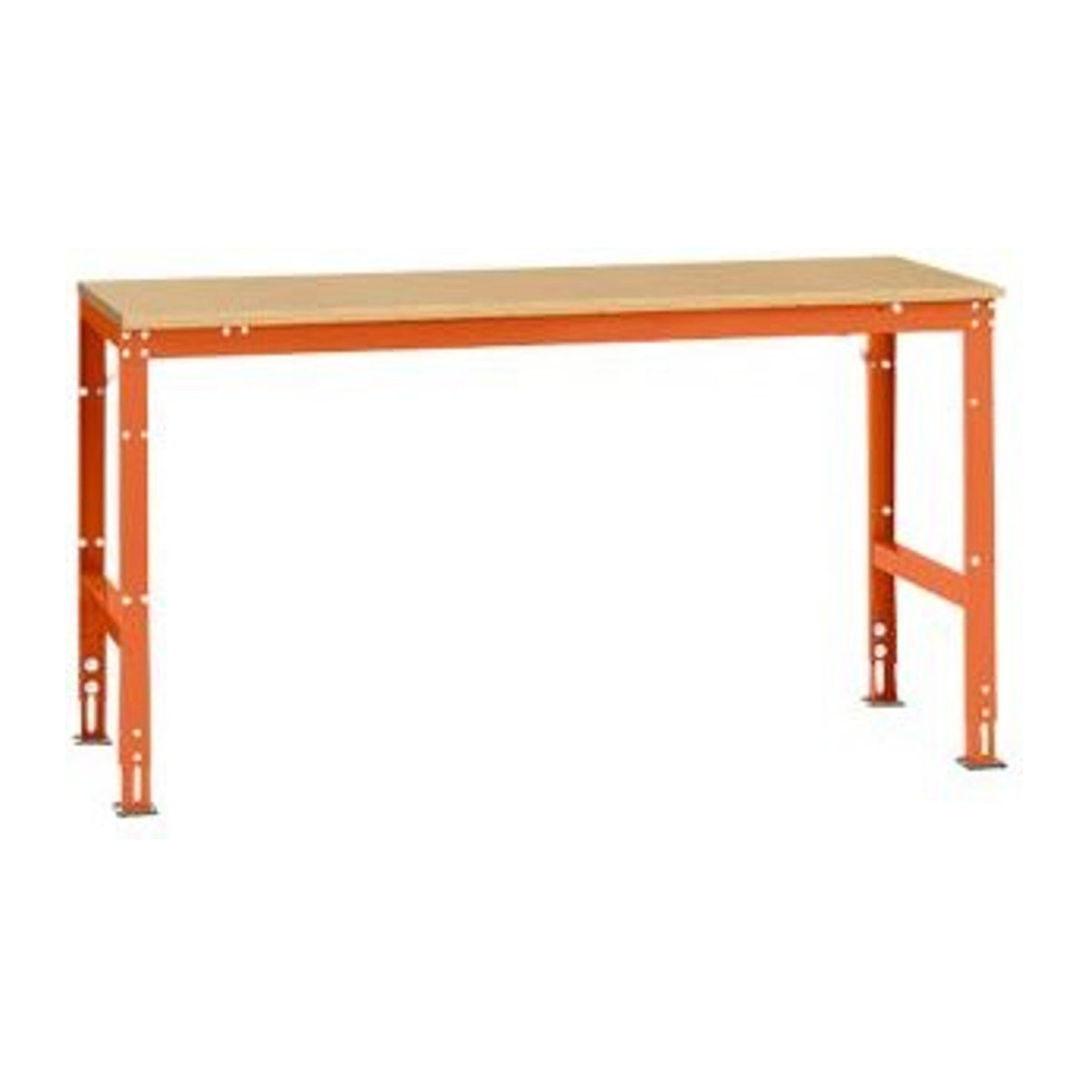 Manuflex Arbeits-Grundtisch UNIVERSAL Standard mit Multiplexplatte in Buche, B/T/H: 175 x 80 x 80 cm - Bild 2