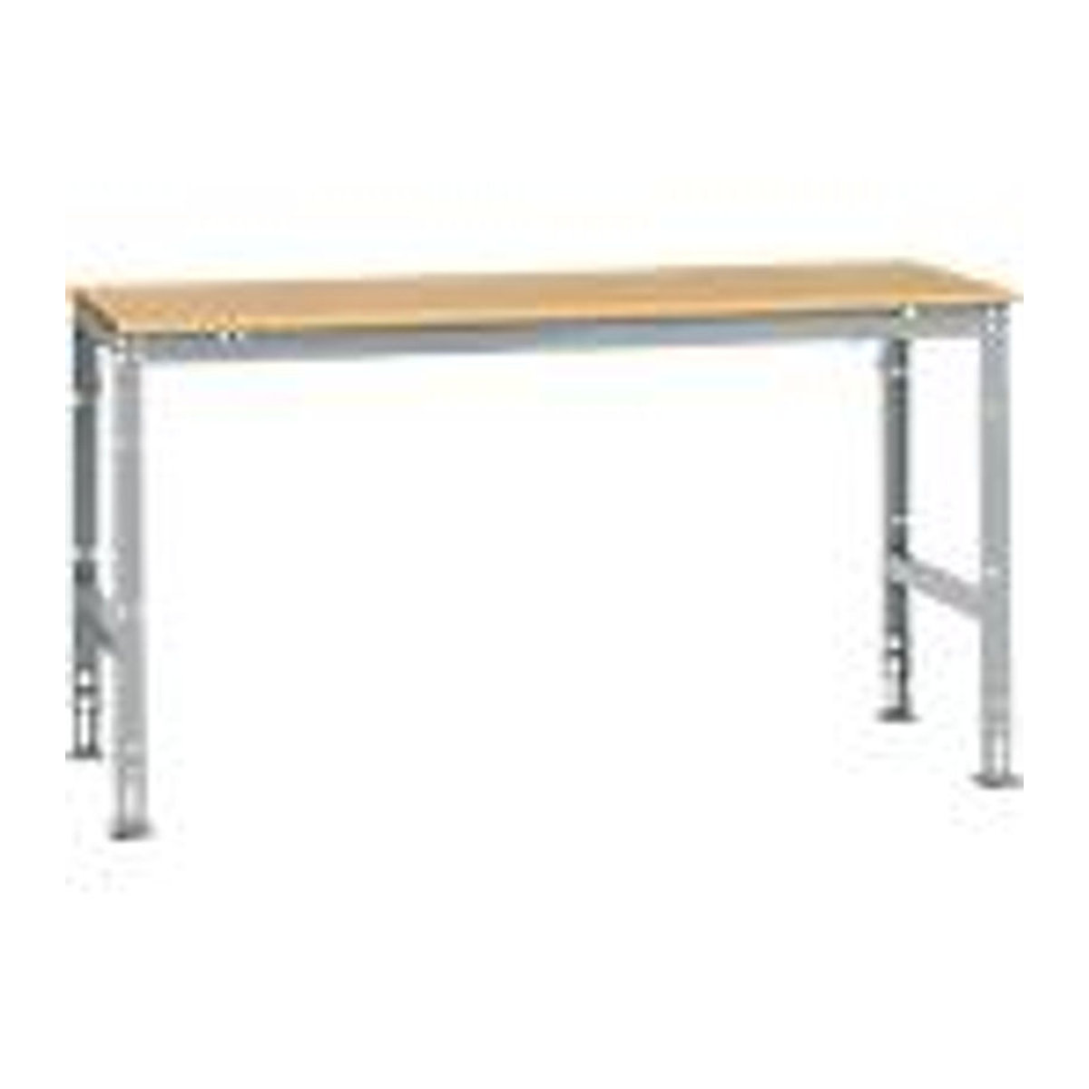 Manuflex Arbeits-Grundtisch UNIVERSAL Standard mit Multiplexplatte in Buche Natur, B/T/H: 175 x 80 x 175 cm - Bild 2