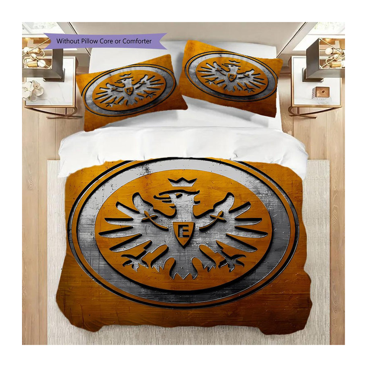 Manus Home Bettwäsche Set Eintracht Frankfurt in Weiß mit 1 Bettbezug und 2 Kissenbezügen B/H: 135 x 200 cm - Bild 9