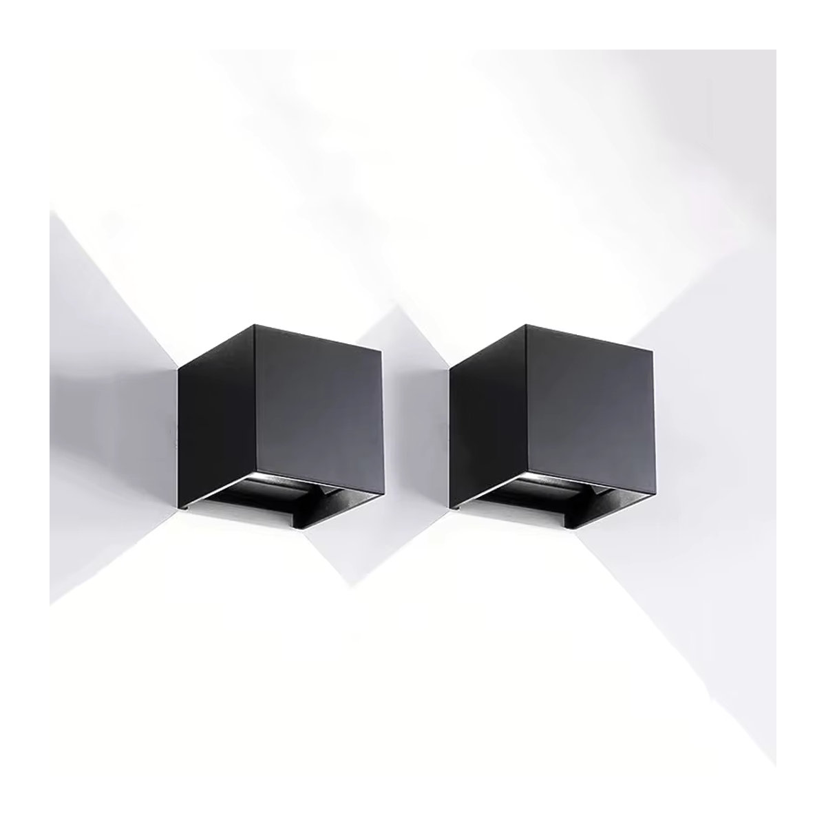 MANVIV LIGHTING LED-Wandleuchte in Schwarz, minimalistisches Design für Innen und Außen, 7 W, verstellbare Lichtrichtung nach oben und unten - Bild 7