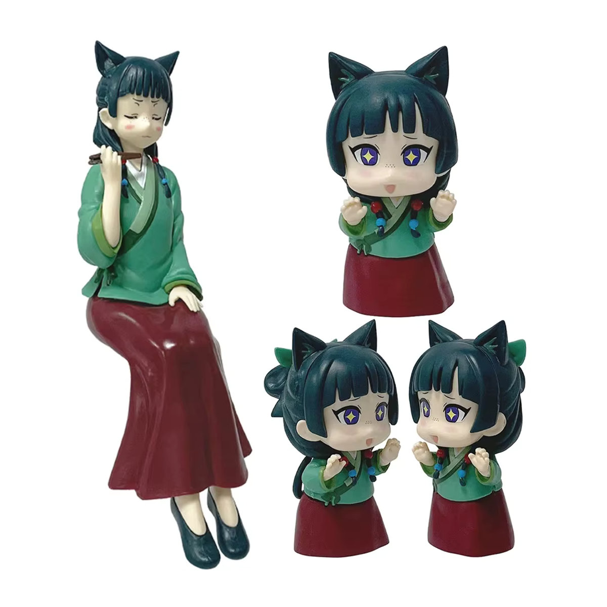 Maomao Q-Version Anime Figur aus The Apothecary Diaries, mehrfarbiges PVC Modell, Höhe: 19 cm - Bild 5