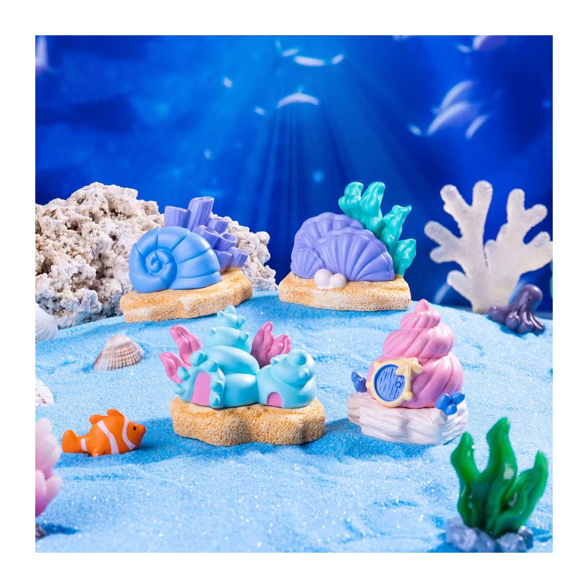 Maritimer Ozeanhaus Aquarium Dekor aus Kunststoff, Mehrfarbige Miniaturfigur für Bonsai und Fairy Garden - Bild 5