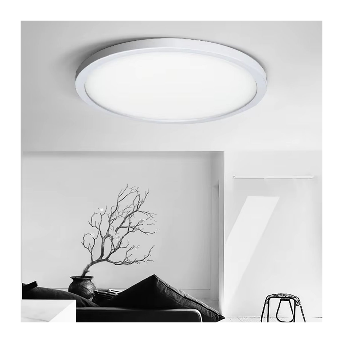 MARPOU LED Deckenlampe Weiß, ultradünnes minimalistisches LED-Panel, 24 W - Bild 3