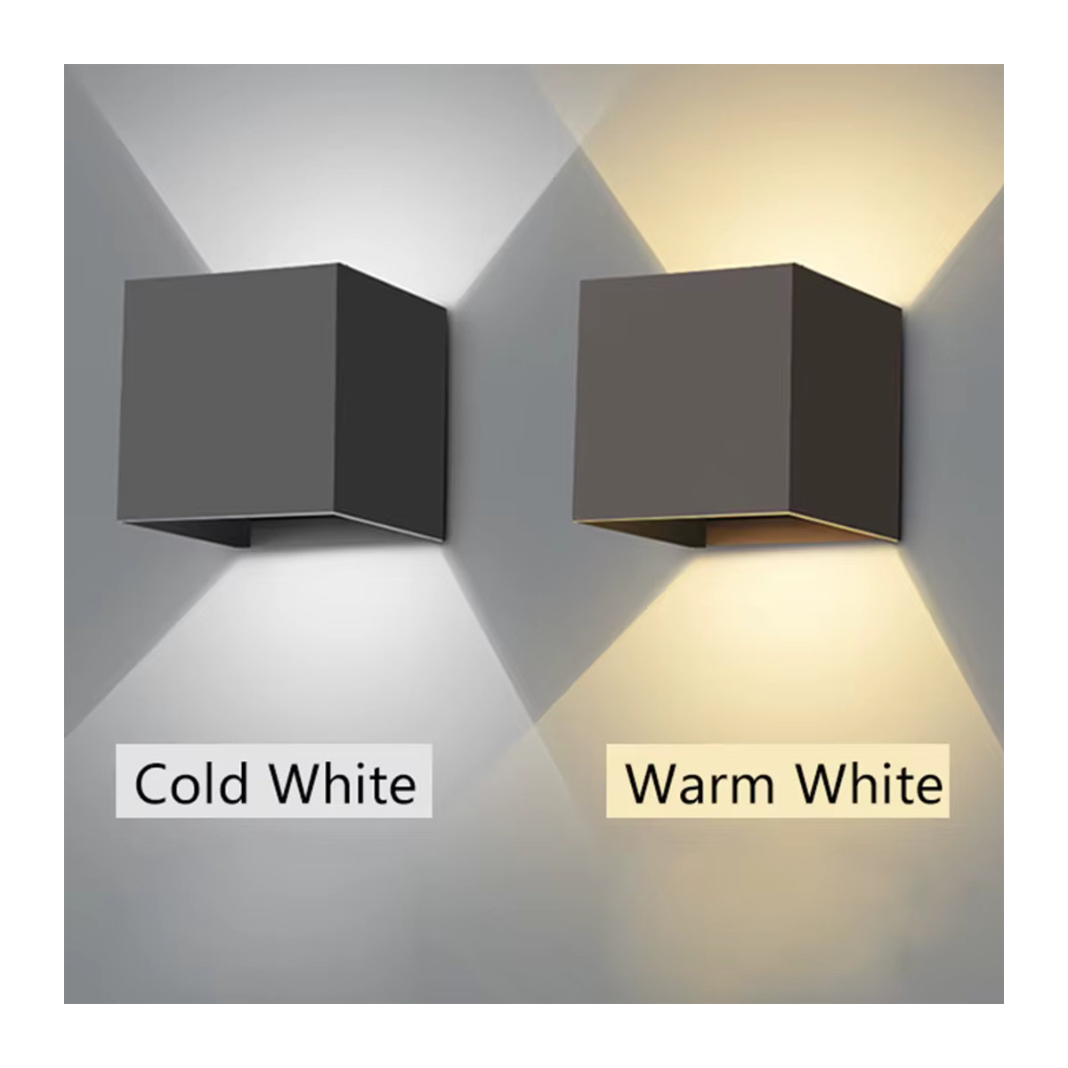 MARPOU LED-Wandleuchte Schwarz Modern IP65 Wasserdicht für Außen und Innen mit 9 W und Up-and-Down Lichteffekt - Bild 2
