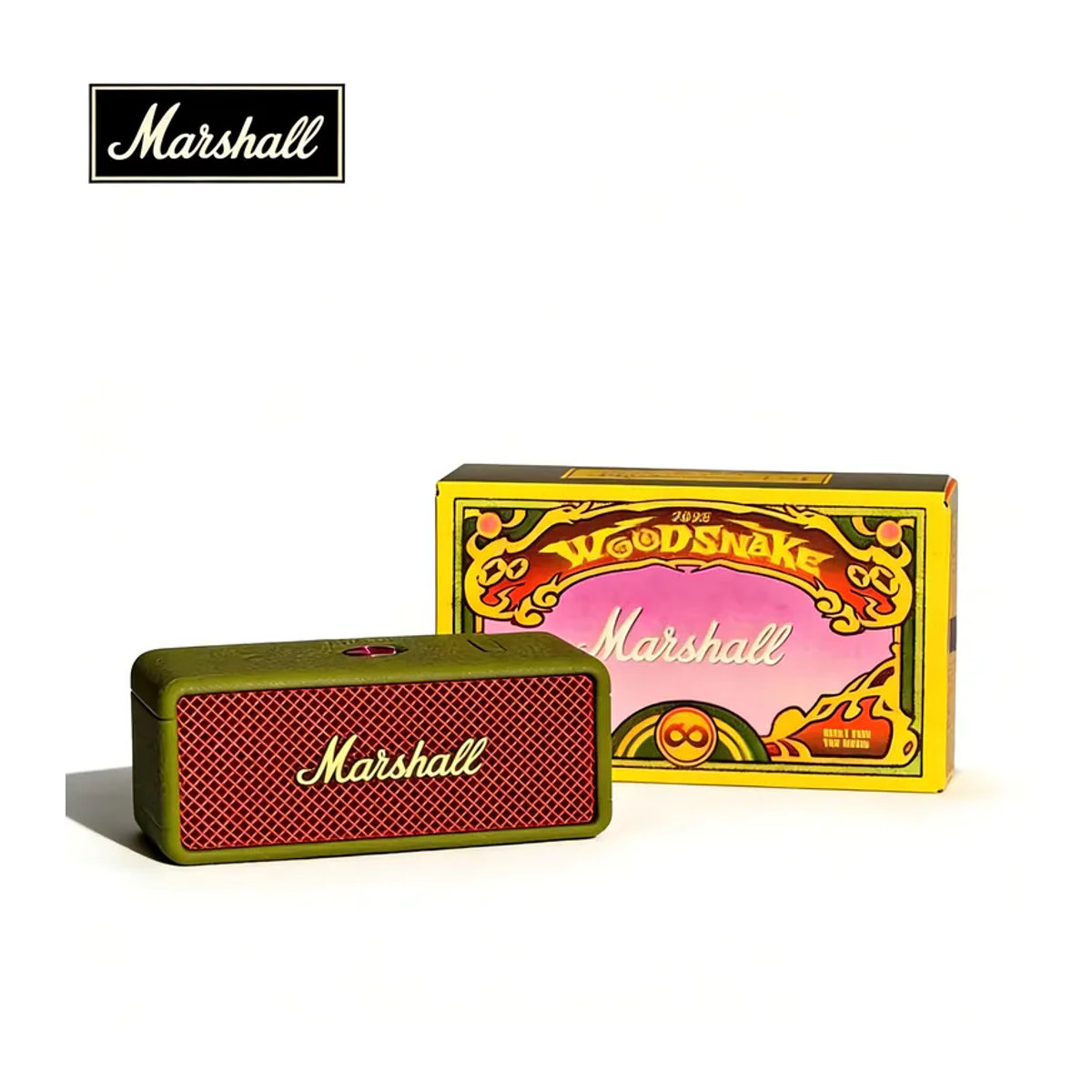 Marshall Emberton III Tragbarer Bluetooth-Lautsprecher in Grün mit Stereo-Sound und Tiefem Bass, Limitierte Auflage - Bild 1