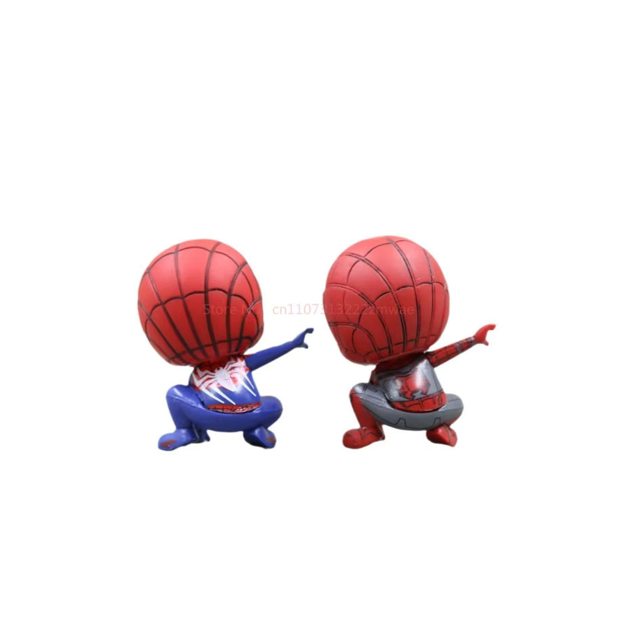 Marvel Avengers Spider-Man Kawaii Actionfigur in Rot aus Kunststoff als Dekoration und Sammlerstück für Kinder - Bild 2