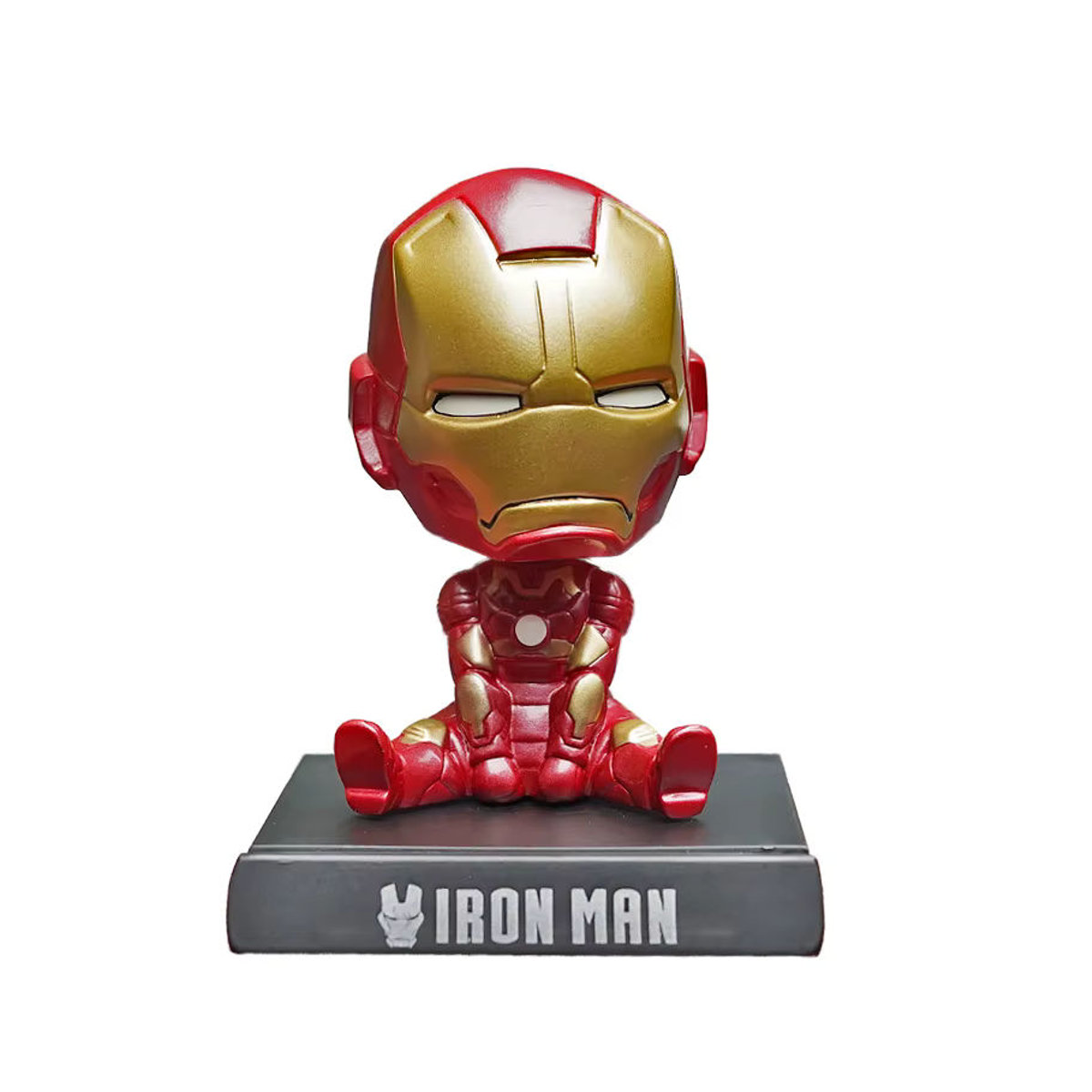 Marvel Iron Man Bobblehead Auto-Figur in Rot, 11 cm Tischdekoration aus Kunststoff für Kinder - Bild 3