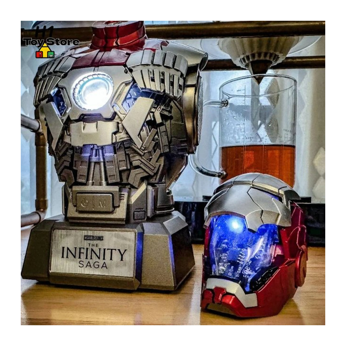 Marvel Iron Man MK5 Büste Bluetooth-Lautsprecher in Mehrfarbig als Actionfigur und Sammlerstück aus Kunststoff - Bild 1
