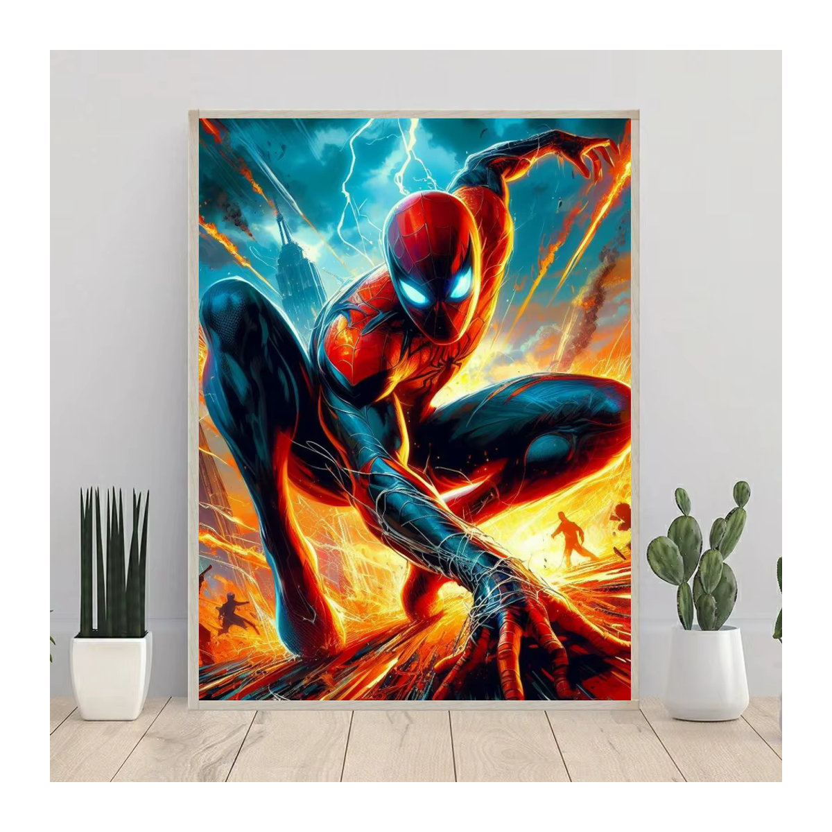 Marvel Spider Man 5D DIY Diamant Malerei Mosaik Set als Kunst Kreuzstich Stickerei für Kinder, mehrfarbig, B/H: 40 x 30 cm - Bild 3