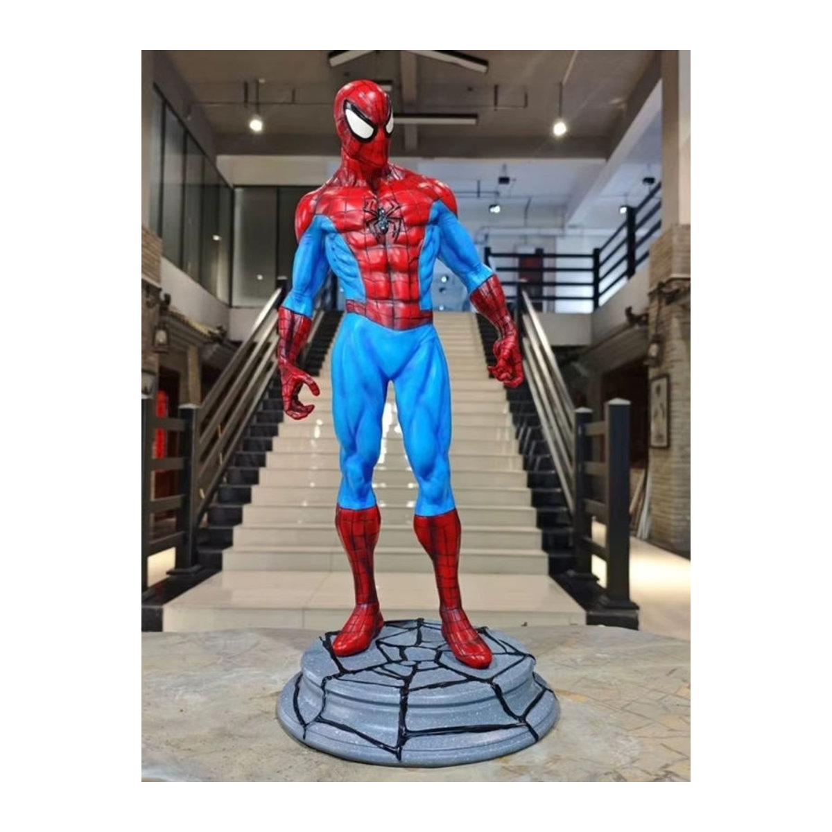 Marvel Spider Man Figur 1/3 Ganzkörperporträt aus Kunstharz, mehrfarbig, Höhe: 50 cm - Bild 6