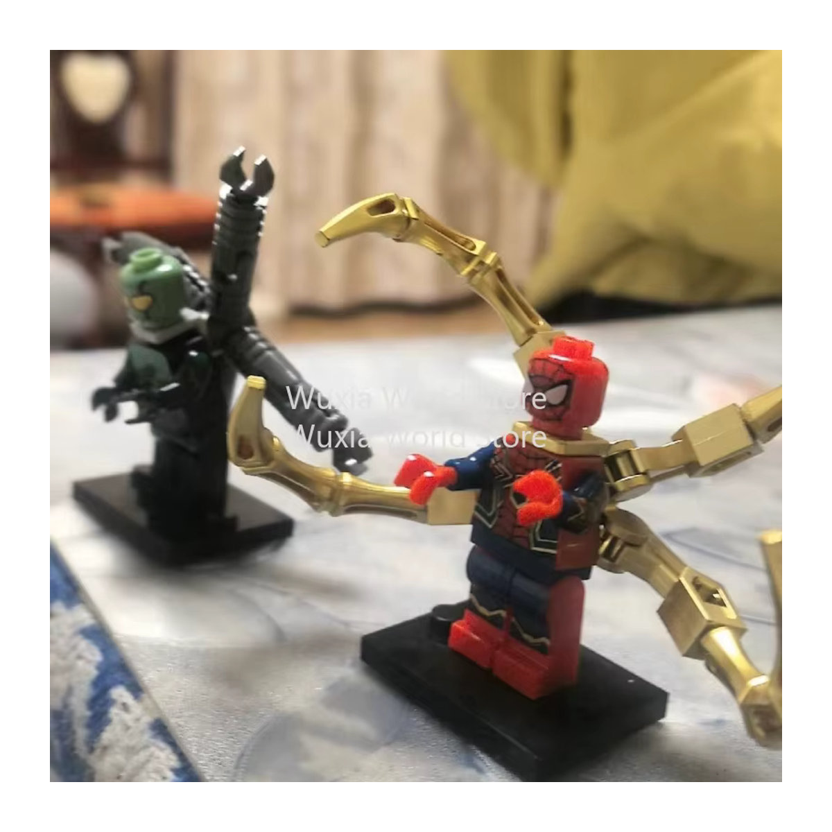 Marvel Spider-Man Venom Green Goblin Baustein-Figuren aus Kunststoff, mehrfarbig, Höhe: 5 cm - Bild 1