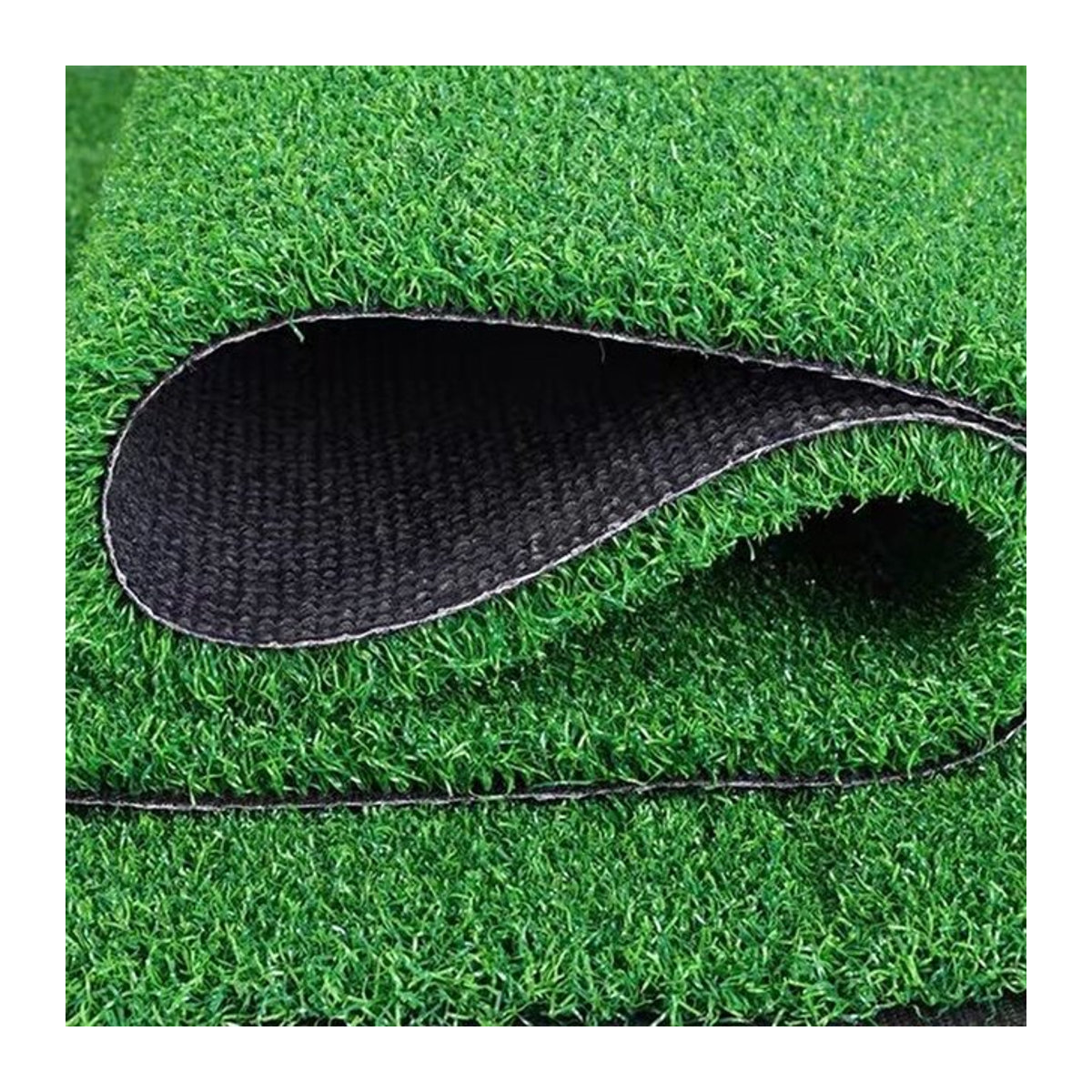 Maßgefertigte Kunstrasen Grasmatte in Grün für Outdoor, Hundegarten und Heim-Deko, 1 m² - Bild 1
