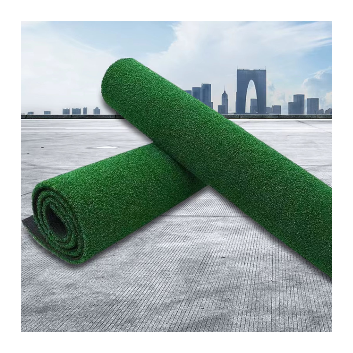 Maßgefertigte Kunstrasen Grasmatte in Grün für Outdoor, Hundegarten und Heim-Deko, 1 m² - Bild 2