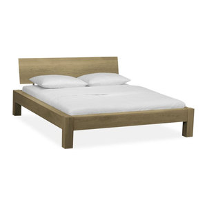 Massivholzbett Select Premium aus Eiche Natur in Braun