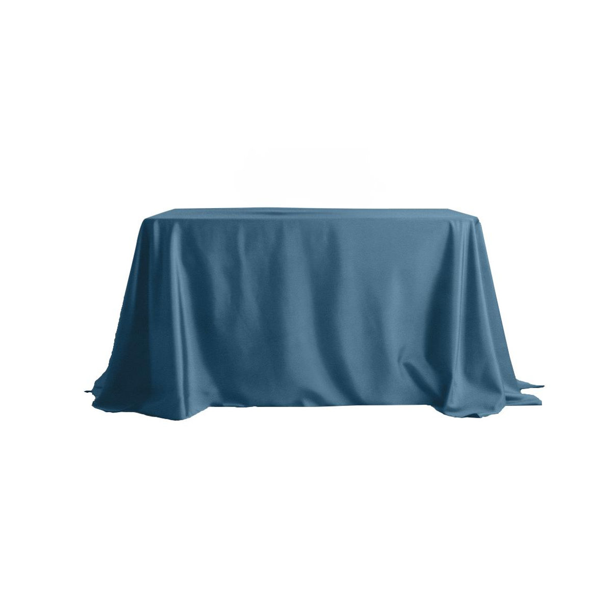 Matte Samt-Tischdecke Blau B/T: 230 x 230 cm - Bild 5