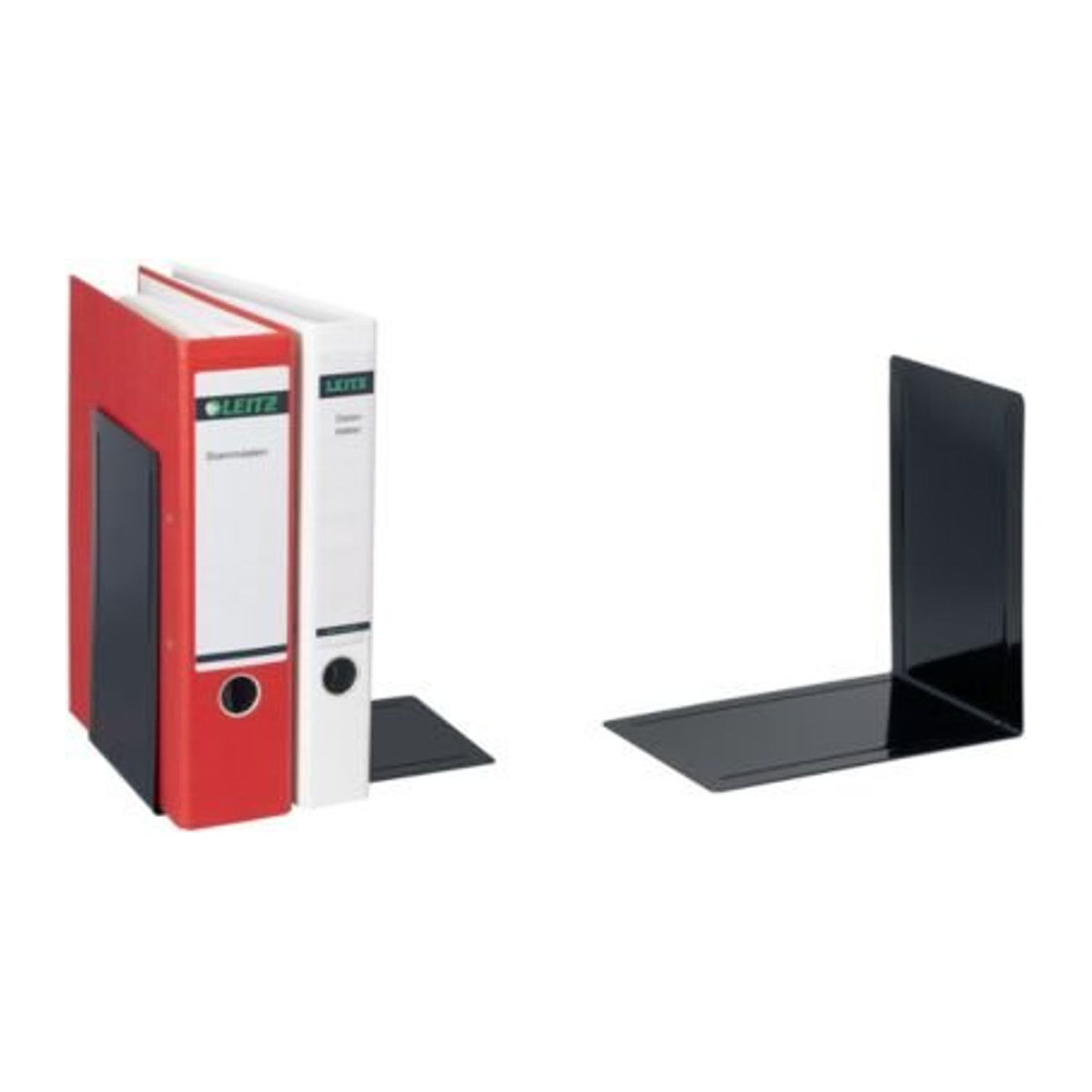 MAUL Buchstütze für Ordner aus Metall, schwarz, H x B x T: 24 x 16,8 x 24 cm - Bild 1
