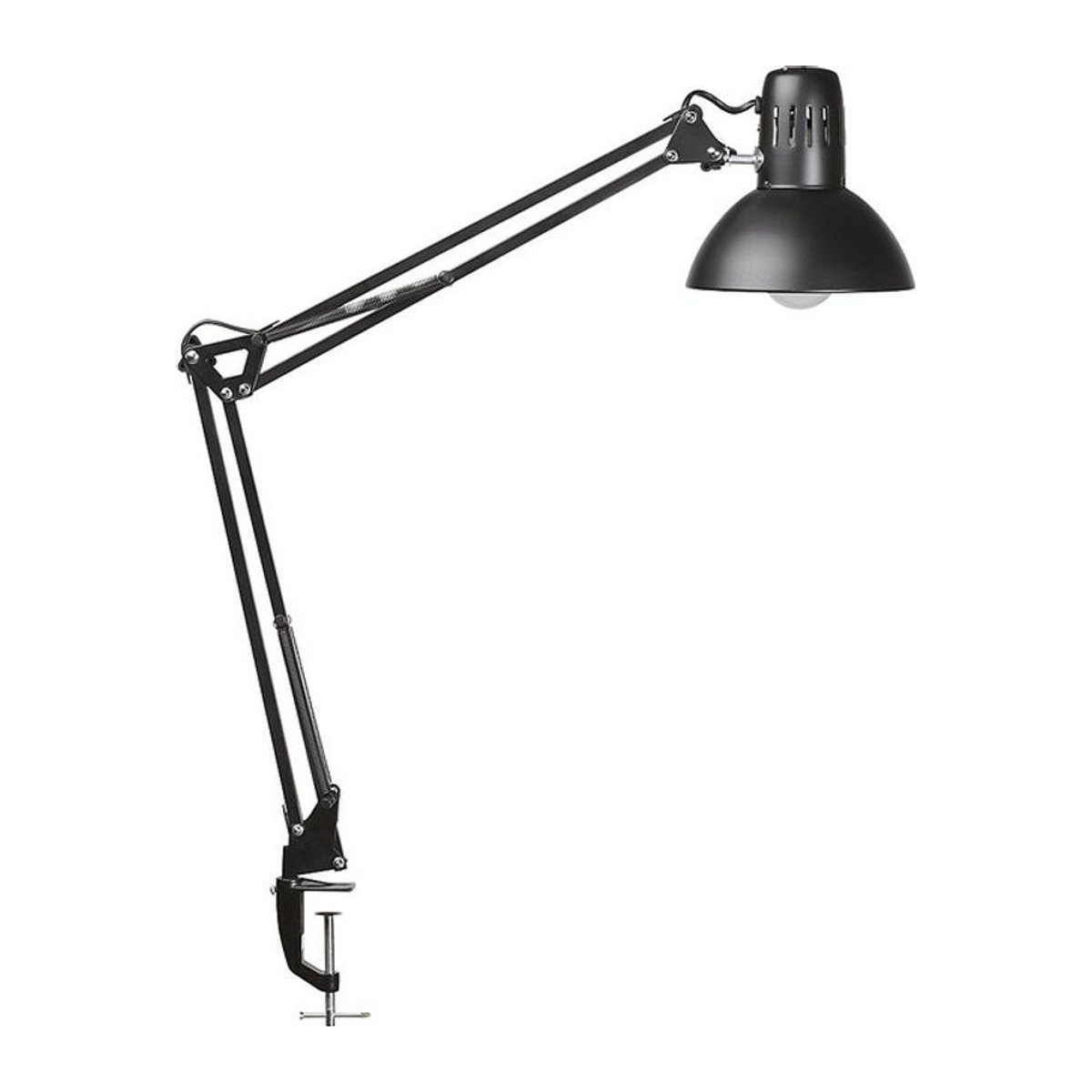 MAUL LED-Tischleuchte Study Klemmfuß Schwarz Metall E27 Warmweiß - Bild 1