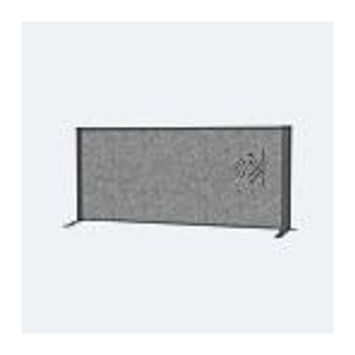MAULconnecto Akustik-Tischtrennwand mit Standfüßen aus Textil und Metall, Farbe Grau, B: 120 cm, T: 4 cm, H: 50 cm - Bild 2