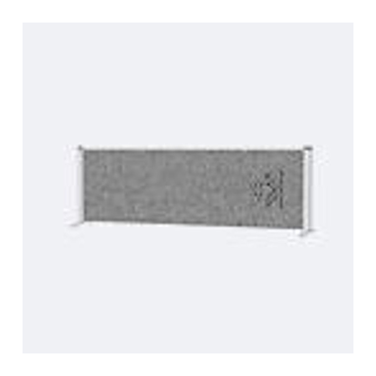 MAULconnecto Akustik-Tischtrennwand Sichtschutz mit Standfüßen, Farbe: Dunkelgrau und Silber, B: 160 cm, T: 4 cm, H: 50 cm - Bild 2