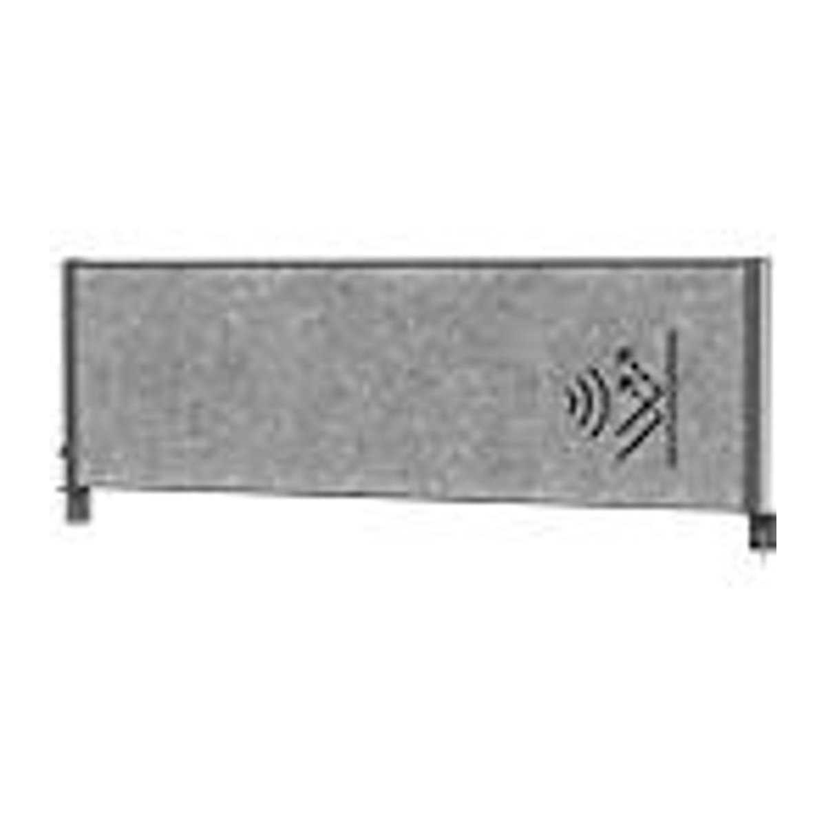 Maulconnecto Uplight Tisch-Trennwand mit LED-Beleuchtung in Grau, B: 160 cm, H: 50 cm, T: 50 cm - Bild 3
