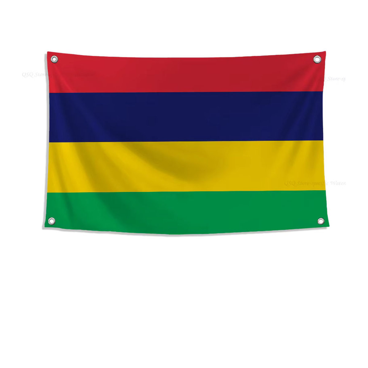 Mauritius-Flagge aus Textil in Mehrfarbig, Rechteckige Flagge mit Schlaufe für Outdoor-Dekoration und Raumästhetik, B: 70 cm, H: 50 cm - Bild 3