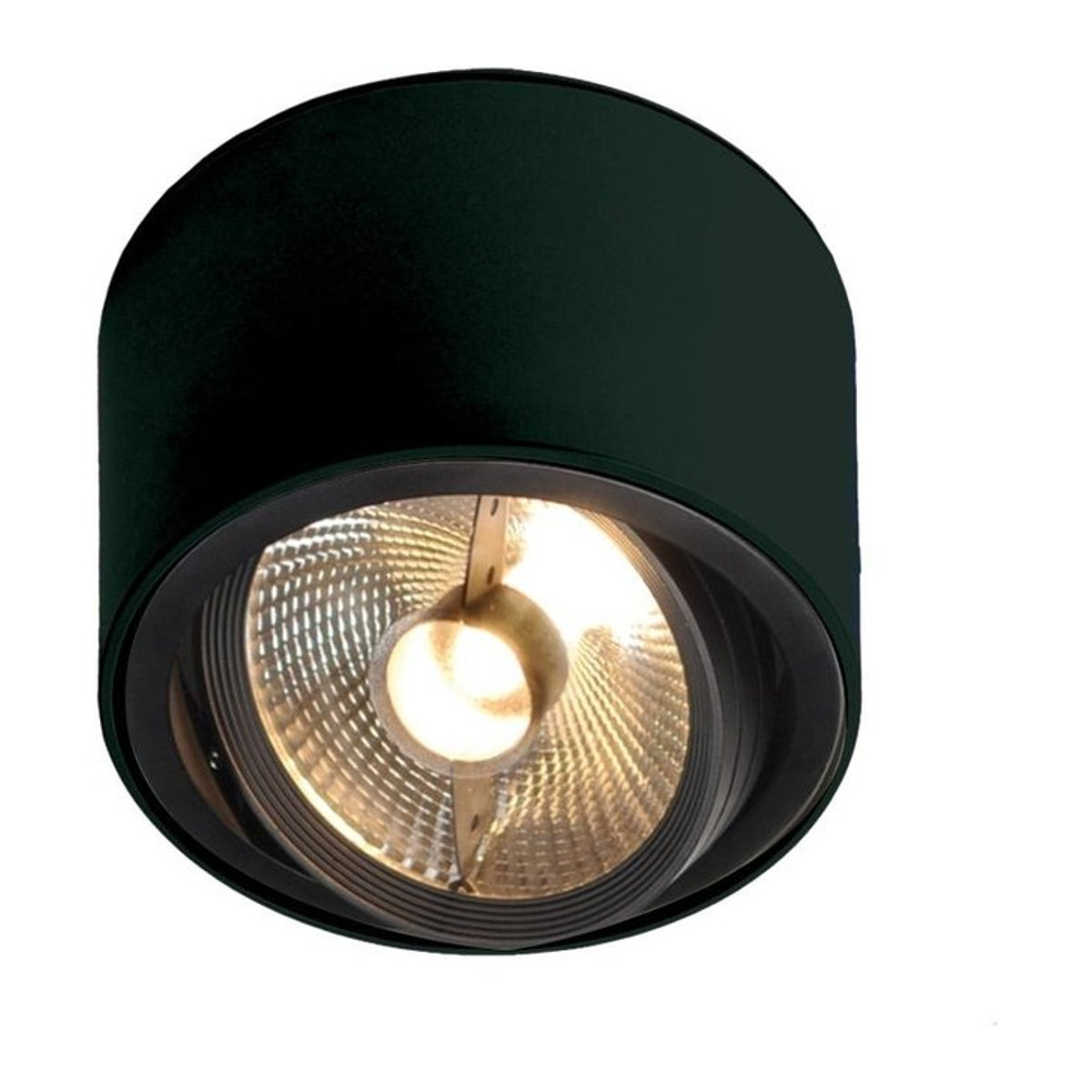 Mawa Design 111er Rund Deckenleuchte LED in Schwarz mit warmweißem Licht - Bild 1