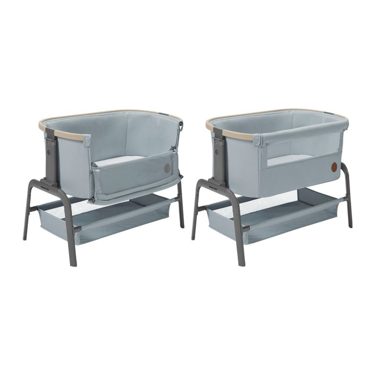 Maxi-Cosi Beistellbett Iora Babybett in Grau und Blau - Bild 1