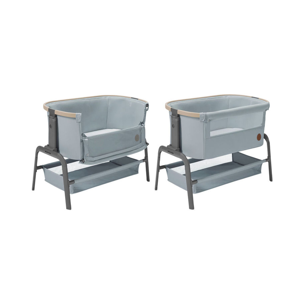 Maxi-Cosi Beistellbett Iora Babybett in Grau und Blau - Bild 3