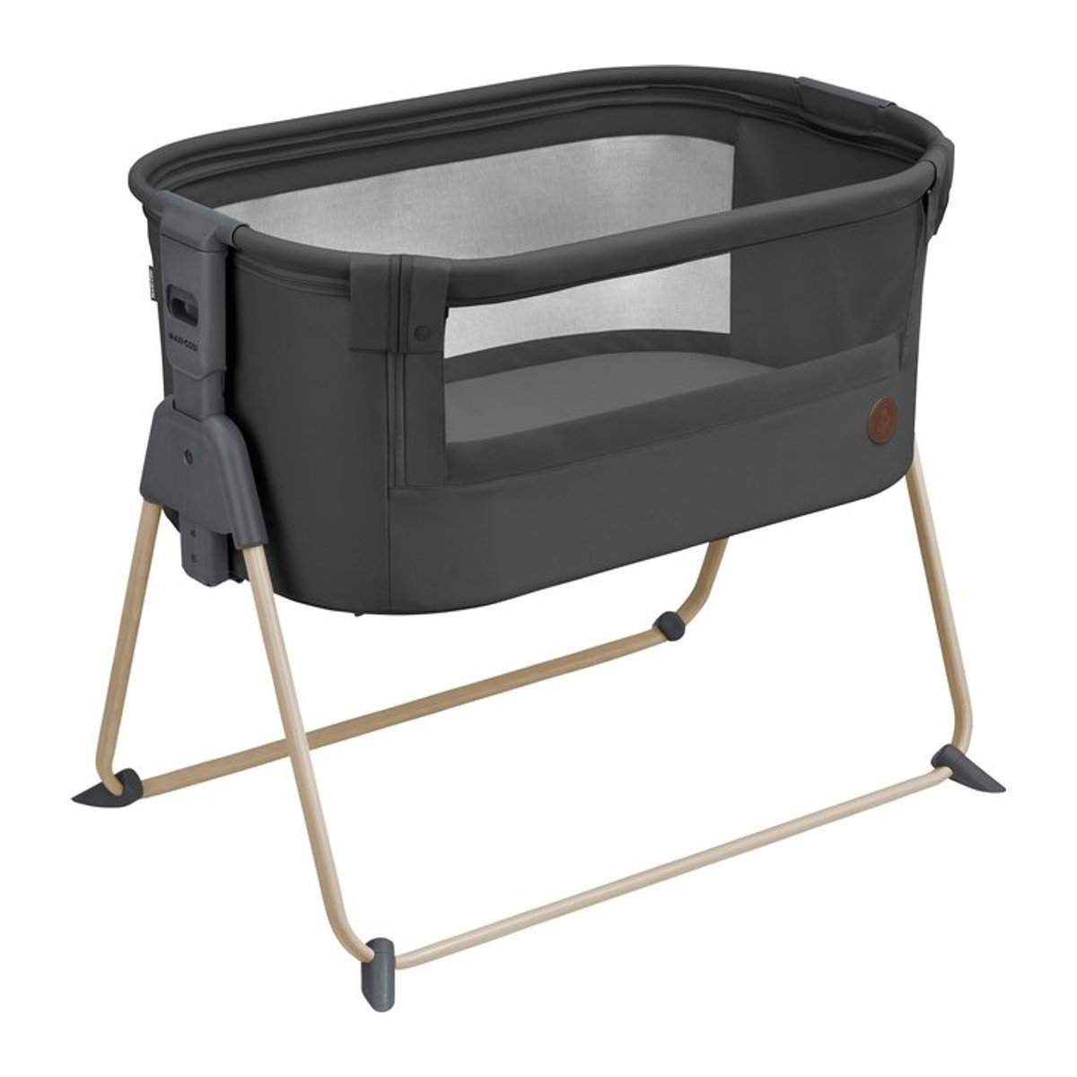Maxi-Cosi Beistellbett Tori Babybett in Grau mit Mesh-Einsatz - Bild 1