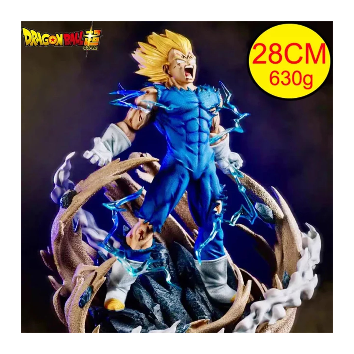 MAXIMATIC Dragon Ball Z Vegeta Super Saiyajin Son Majin Vegeta Figur, mehrfarbig, Höhe: 28 cm - Bild 1