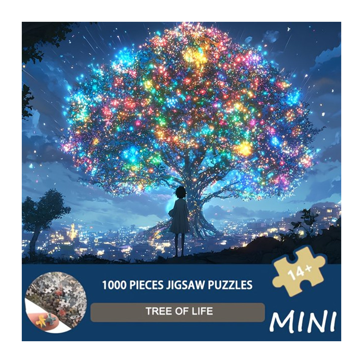 MaxRenard Puzzle Baum des Lebens, 1000 Teile, Abstract Kunst, mehrfarbig, B: 38 cm, H: 26 cm - Bild 1