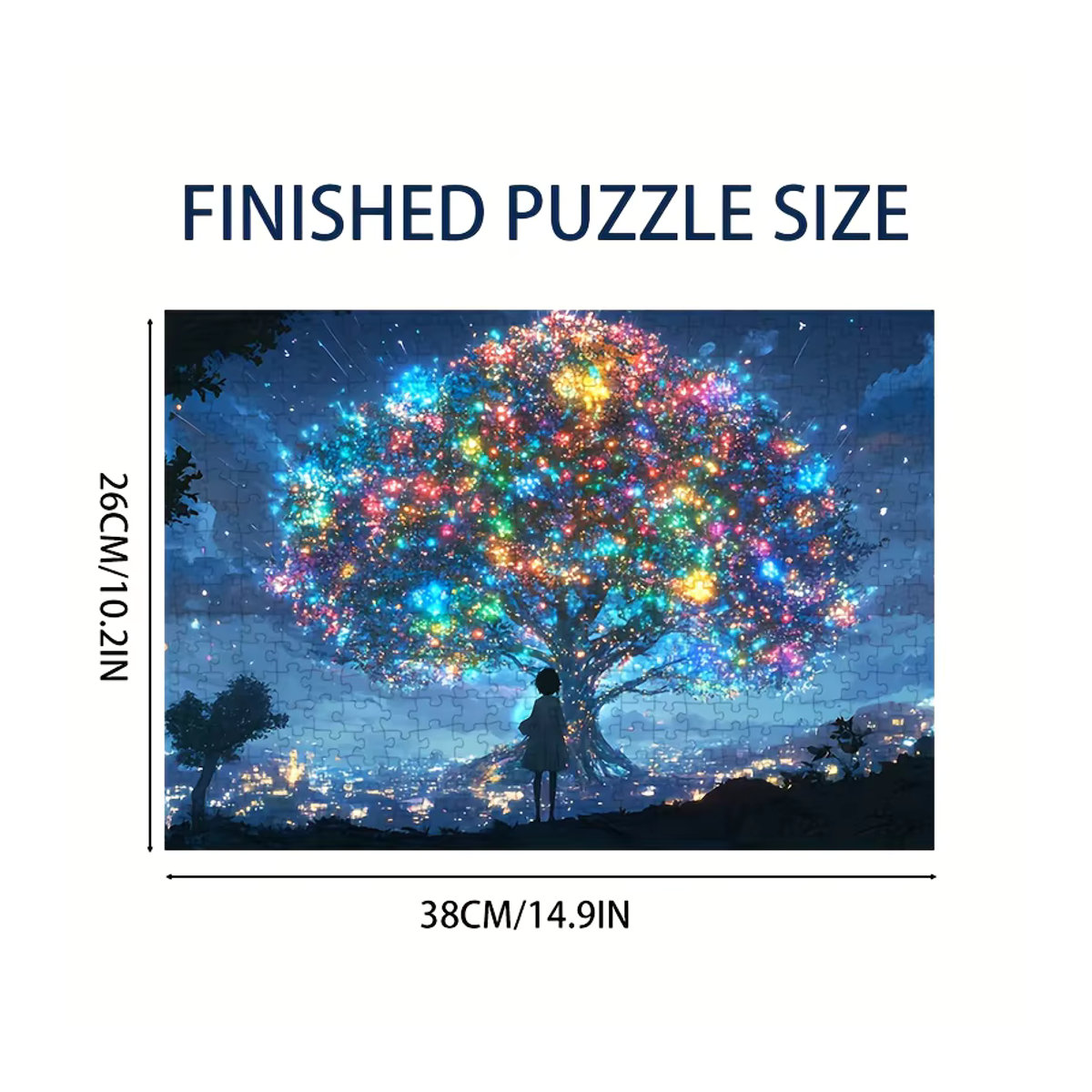 MaxRenard Puzzle Baum des Lebens, 1000 Teile, Abstract Kunst, mehrfarbig, B: 38 cm, H: 26 cm - Bild 5